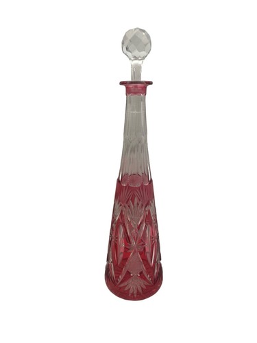 Carafe cristal rouge rosé - cristal,