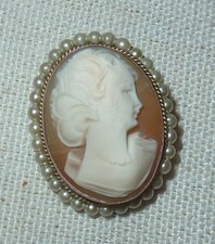 ancien camée broche pendentif