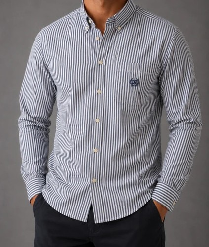 Chemise chaps rayée - rayée, bleu