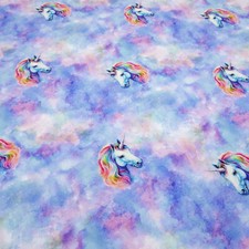 Tissu coton jersey licorne