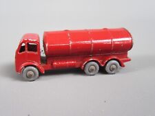 B509 Vintage 1955 Matchbox 11a UK ERF Petrol Tanker Esso Rouge Lesney Moko 1:100