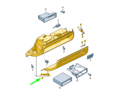 AUDI A3 8P Boîte à Gants RHD