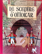 Album BD Tintin "Le sceptre d'Ottokar" Fac-similé de l'EO couleurs de 1947