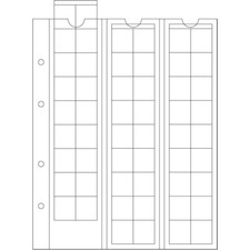 OPTIMA 5 feuilles numismatiques pour 54 pièces de monnaie jusqu'à 20mmRéf 315033