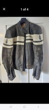 Richa distressed leather motorcycle jacket brown XL