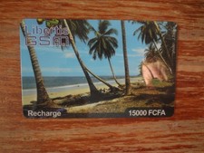 Télécarte GSM Libertis du Gabon - 15000 CFA