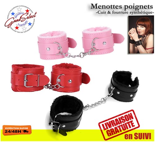 Menottes érotiques cuir - Érotiques, -cuir