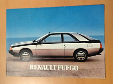 brochure renault fuego brochure auto car 41
