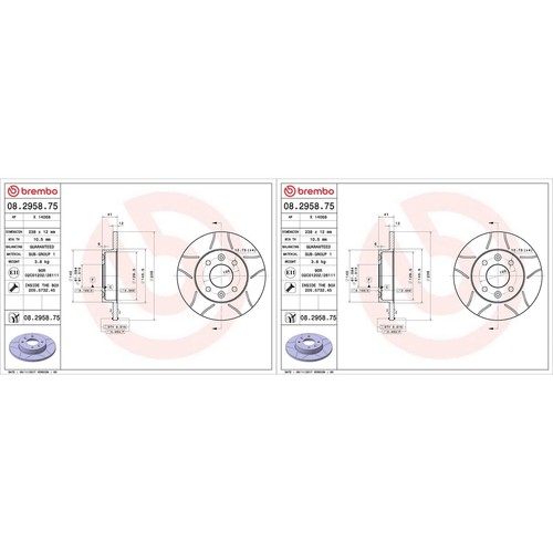 Brembo max disques - 2x,