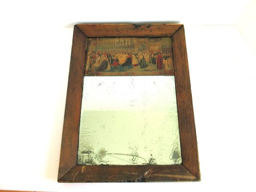 Antique rustic trumeau mirror - rustic,