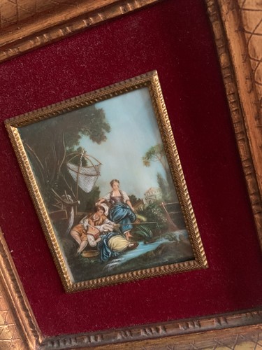 Peinture miniature ancienne - peinture,