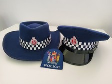New Zealand Police Hat + Cap Obsolete 1980 and Patch