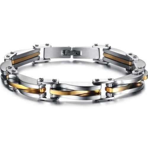 Bracelet titane acier couleur - acier,