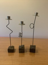 3 bougeoirs vintage Ikea