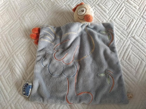 Doudou plat oiseau autruche - plat,