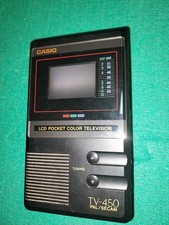 vintage Casio TV-450 LCD TV pocket color uhf/vhf antenna