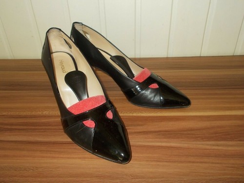 Chaussures escarpins cuir noir