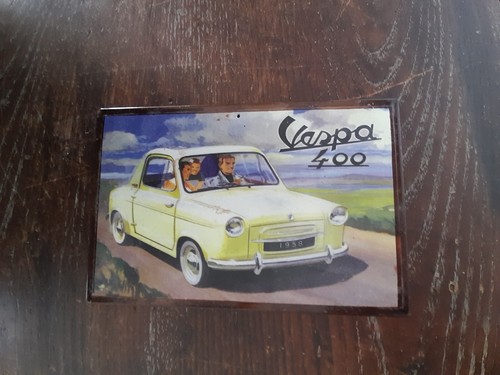 Plaque métal vespa - métal,