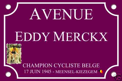 Réplique plaque rue vélo - plaque,