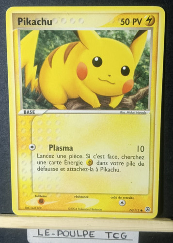 Carte pokemon pikachu 112 - pikachu, 74/112