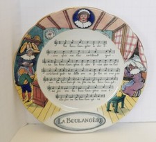 Sarreguemines Plate - Chansons Et Rondes de France - LaBoulangere