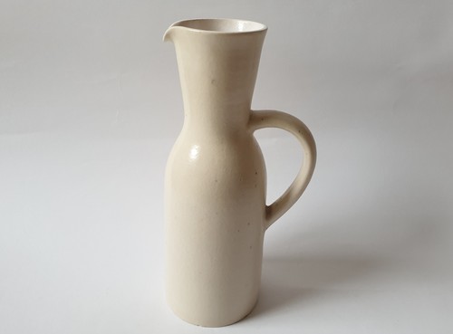 Cruche grès blanc 1951 1964 - cruche,