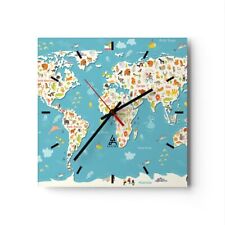 Horloge murale en verre