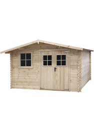 Abri de jardin en bois 14m- "Oz" - 388 x 298 x 225 cm - 28 mm