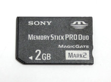 SONY CYBERSHOT & PSP CARTE MEMOIRE SONY 2GB MEMORY STICK PRO DUO MAGICGATE MARK2