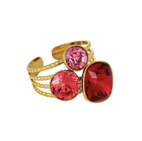 Bague acier inoxydable doré - acier,
