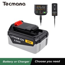 6.0AH 18V Li-ion Batterie/Chargeur pour Black Decker BL2018 BL1518 BL1318 LBXR20