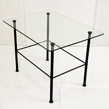 VINTAGE 1950 STEEL & GLASS 50S 1950S ROCKABILLY COFFEE TABLE BOOSTER TABLE