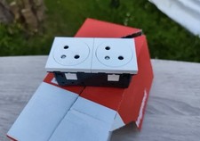 Legrand 077142L - Double prise de courant 2P+T Surface Mosaic 4 modules