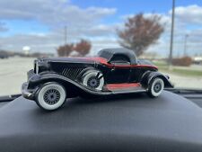 Vtg Avon Black 1932 Auburn Boattail Speedster Handcrafted Car Replica 1983