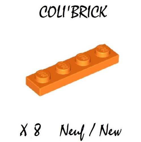 Lego 3710 plaques plate - 8x,