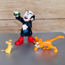 Smurfs 40211 Super Smurf Gargamel Azrael Cat + MOUSE Figures Schleich Peyo 1980