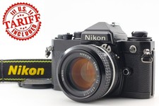 [Exc+5] Nikon FE Black SLR Film Camera Ai 50mm f/1.4 MF Lens From JAPAN