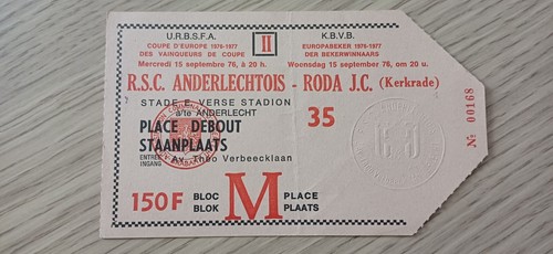 Ticket 1976 rsc anderlecht - ticket,