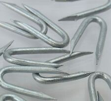 Galvanised Staples U Nails Netting Fence Post 15mm 20mm 25mm 30mm 35mm 40mm