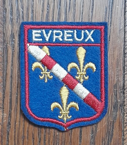 Ecusson brodé évreux - ecusson, d'Évreux