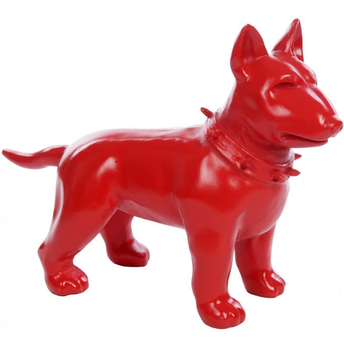 Statue chien bull terrier