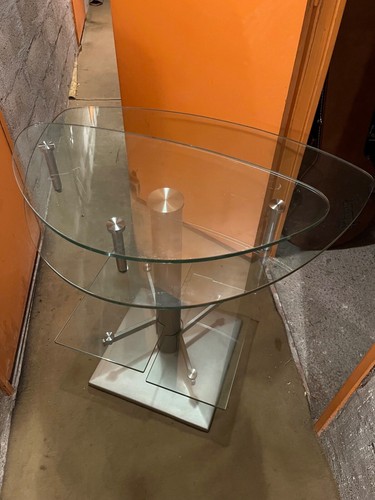 Meuble ordinateur verre et - verre,