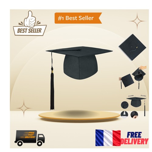 Chapeau baccalauréat noir - de,