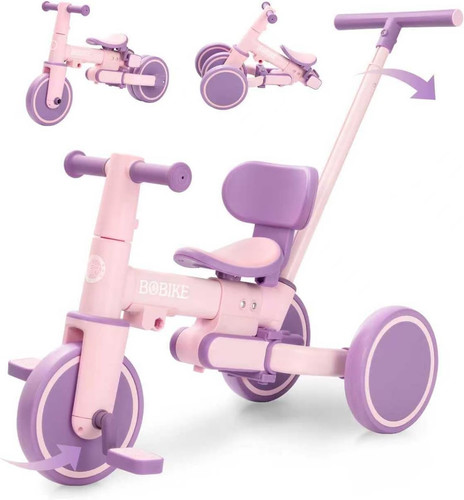 Toddler bike with push - with,