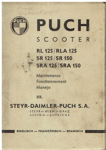 Puch rla125 sr125 - puch, rl/rla125