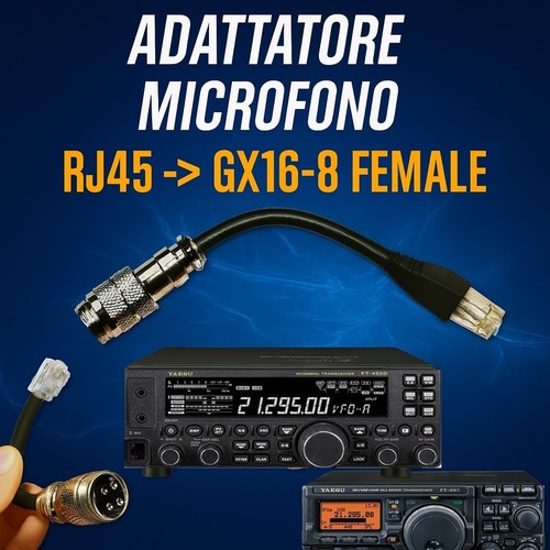 Adaptateur microphone yaesu - adaptateur,