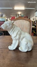 L&V Ceram Crackled Earthenware Sitting Polar Bear