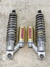 PAIR GENUINE REAR SHOCK ABSORBERS FOR SUZUKI GSX 750 2003 ONWARDS (e46553)