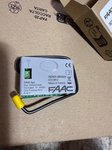 Récepteur faac 433mhz - xf,