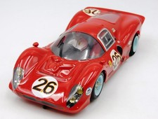 Ferrari 412P #26 3rd Daytona 1967 Metal Chassis PVC Body slot car 1:24 toptoys